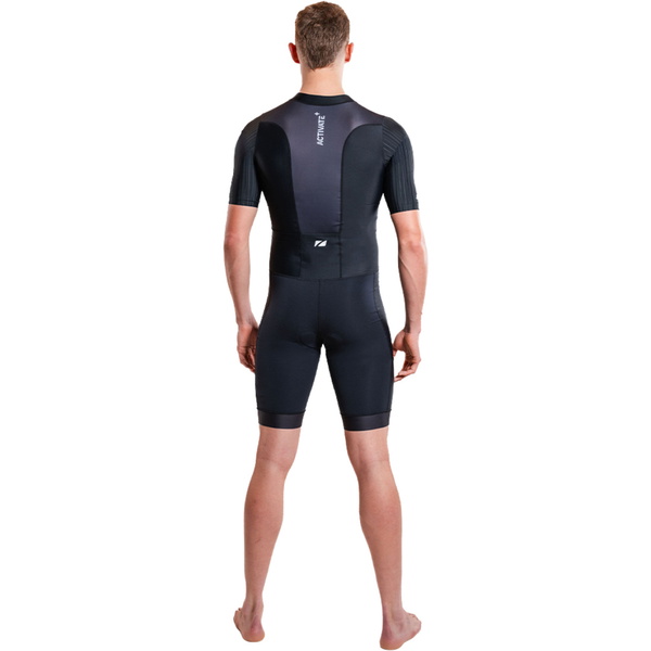 2026 ZONE3 Mens Activate+ Short Sleeve Trisuit TS26MACTP101 - Black